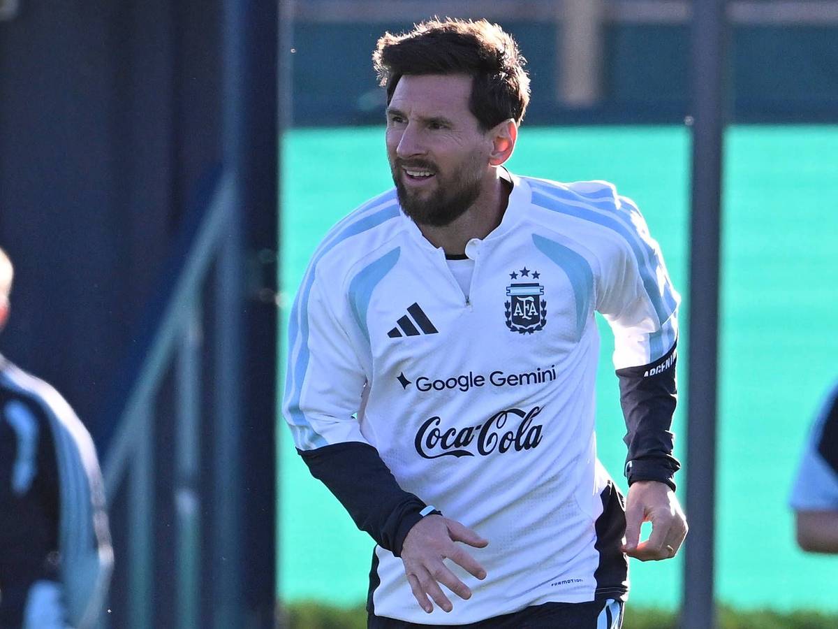 Argentinien-Training mit Lionel Messi.