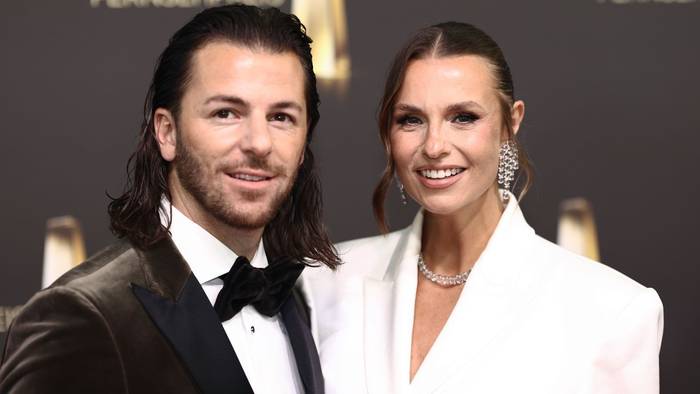 Riccardo Basile und Laura Wontorra erwarten ihr erstes Kind. (Bild: 2026 Getty Images/Joshua Sammer)