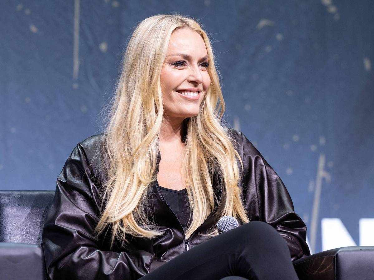 Lindsey Vonn bei einem Podiumsgespräch in New York