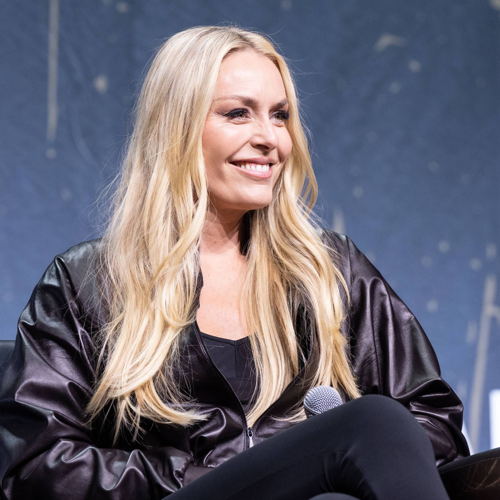 Lindsey Vonn bei einem Podiumsgespräch in New York