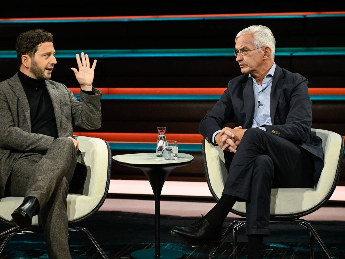 Bei „Markus Lanz“ kam es zum hitzigen Wortgefecht zwischen Grünen-Co-Chef Felix Banaszak und CDU-Politiker Mathias Middelberg. (Bild: ZDF / Markus Hertrich)