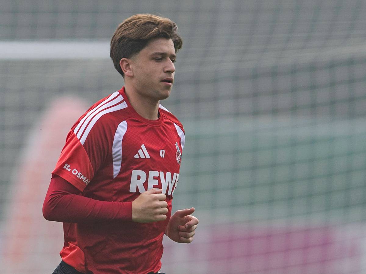 Beim 1. FC Köln auf dem Trainingsplatz: Mikey Moore.