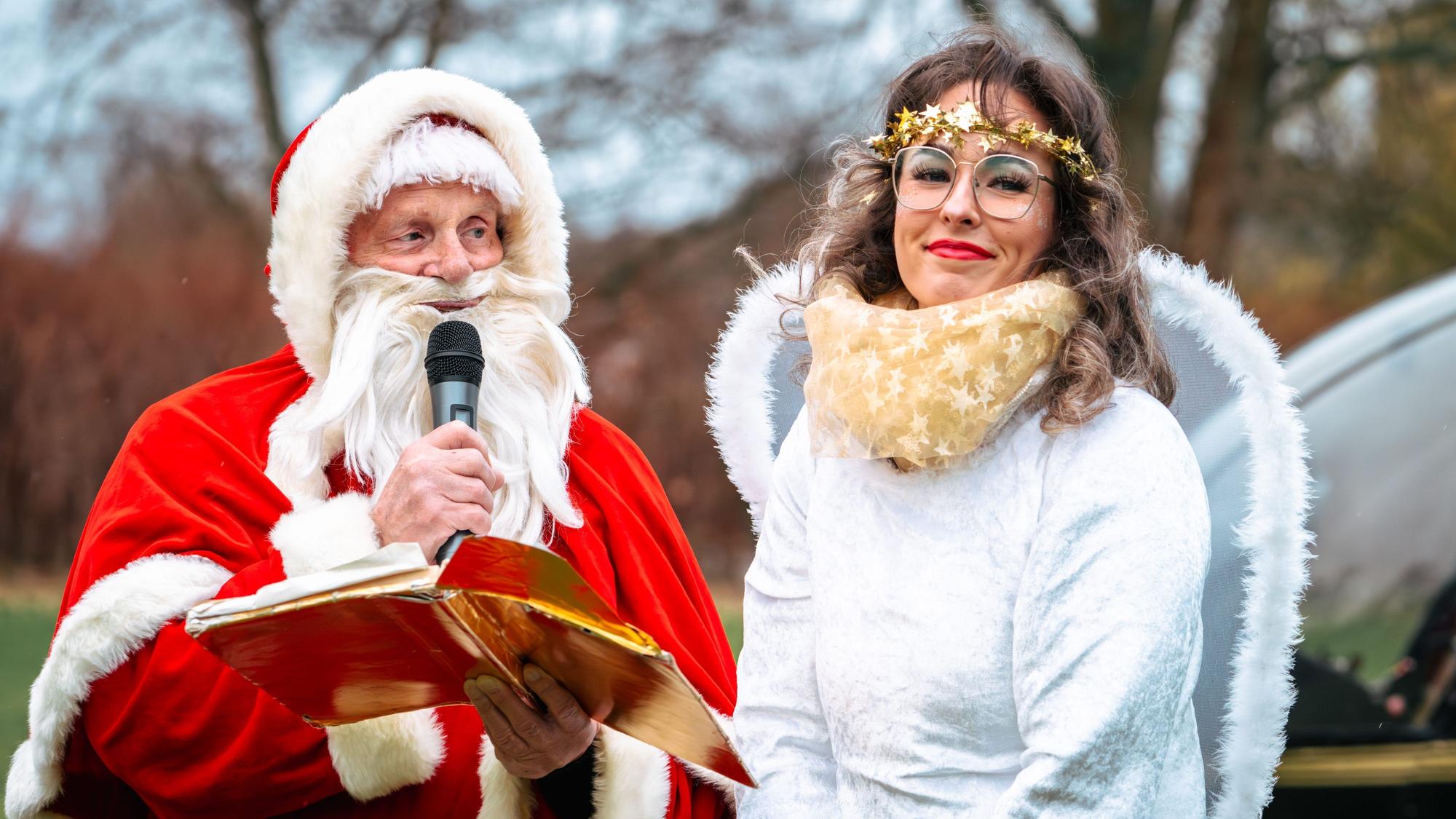 Weihnachtsstimmung auf dem Essener Weihnachtsmarkt.