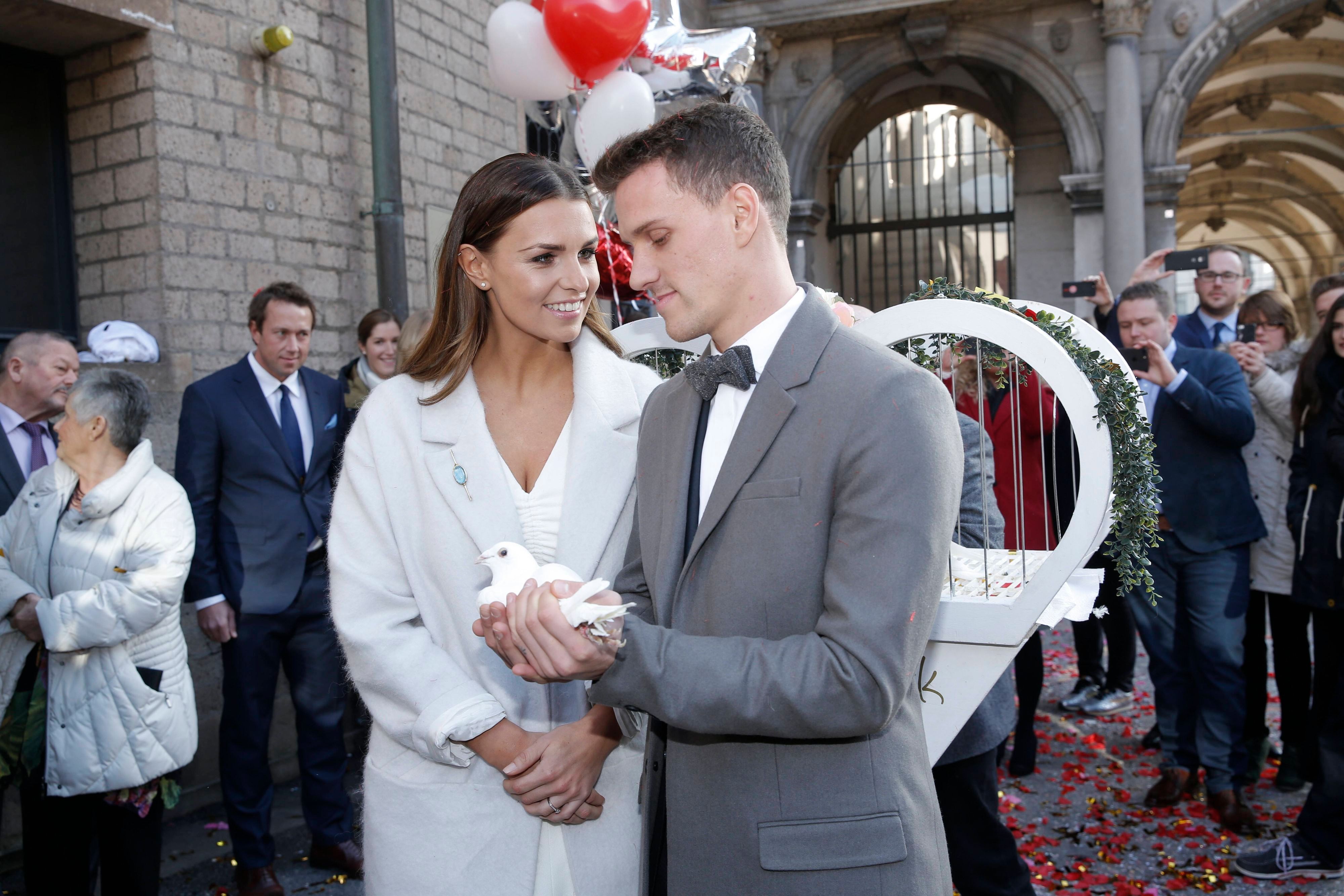 Hochzeit von Laura Wontorra und Simon Zoller.