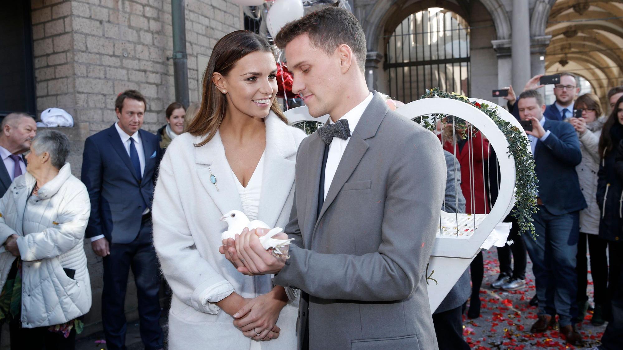 Hochzeit von Laura Wontorra und Simon Zoller.