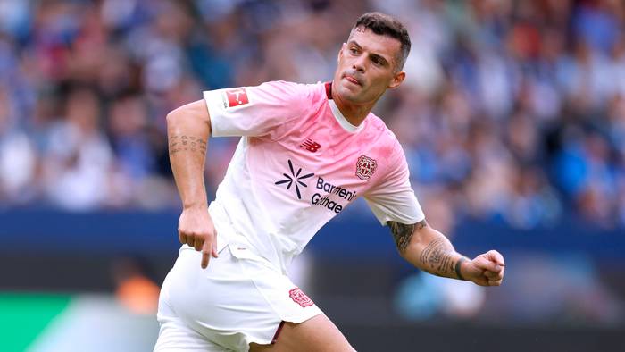 Granit Xhaka als Spieler von Bayer Leverkusen.