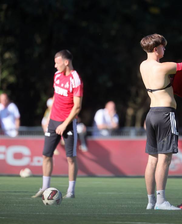 Mikey Moore (1. FC Köln) beim Training am 6. Oktober 2026.