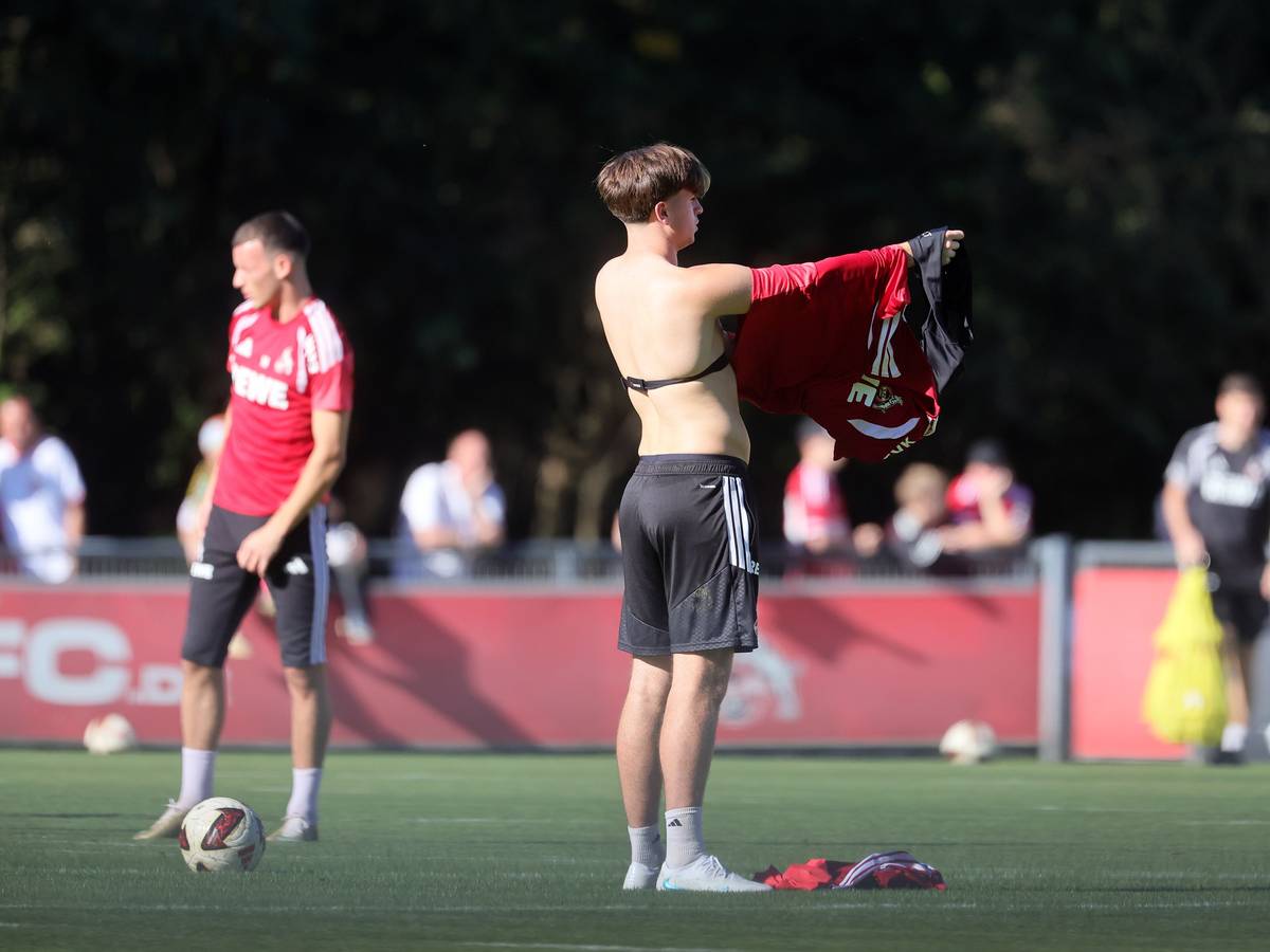 Mikey Moore (1. FC Köln) beim Training am 6. Oktober 2026.