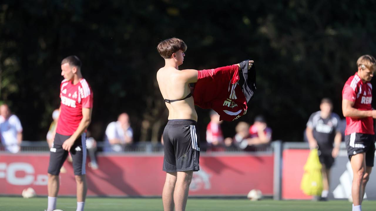 Mikey Moore (1. FC Köln) beim Training am 6. Oktober 2026.