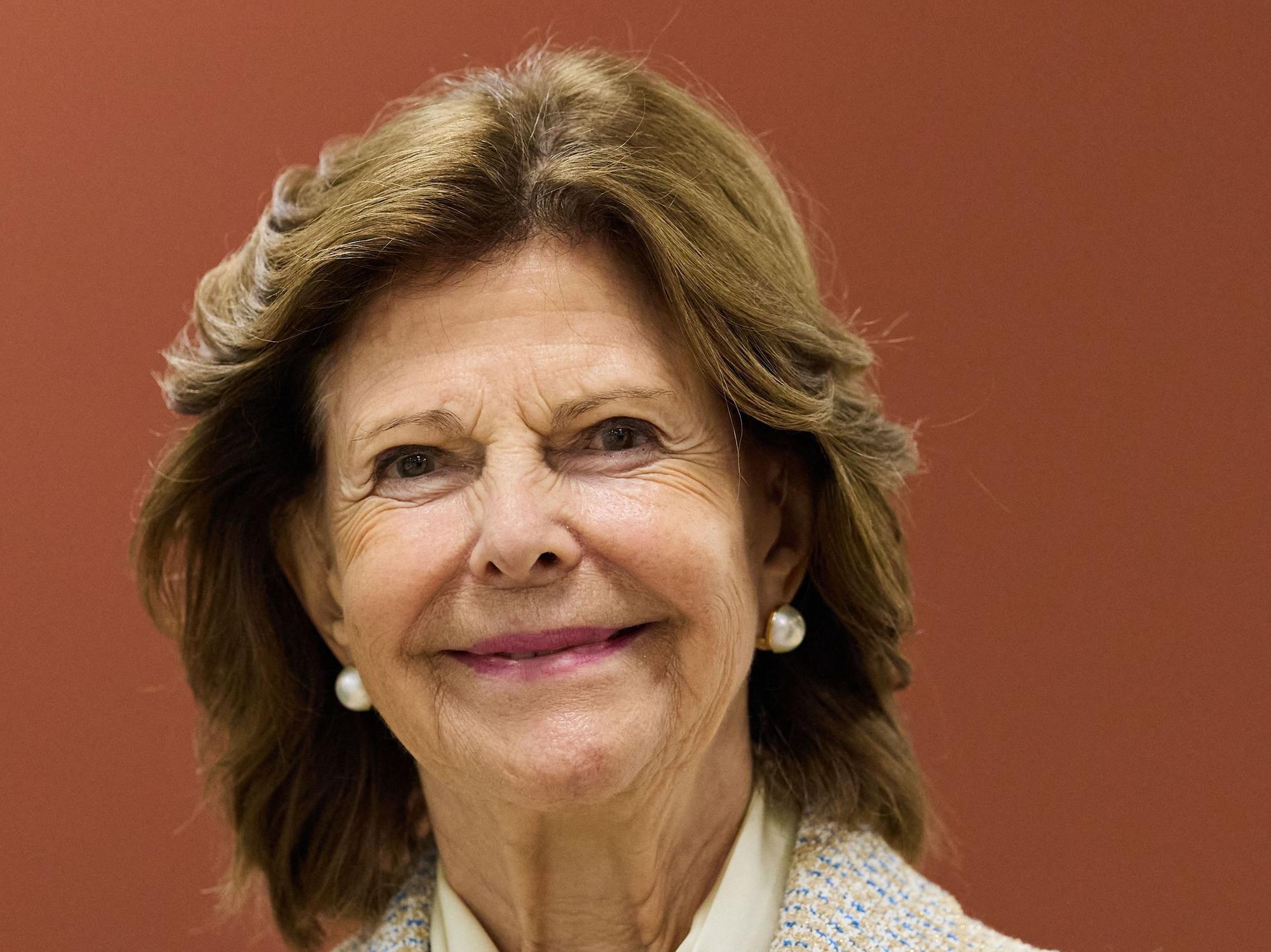 Königin Silvia von Schweden beim Termin in Düsseldorf.