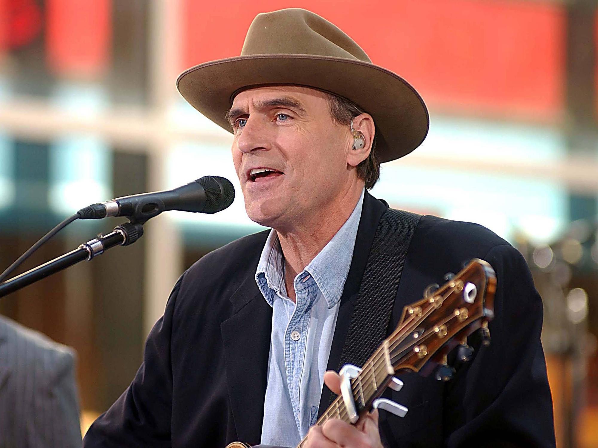 James Taylor bei einem Konzert 2005.