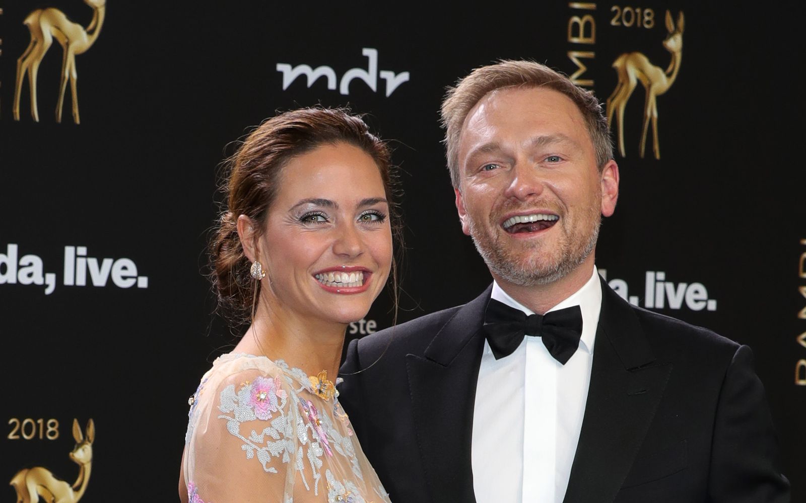 Mit Christian Lindner hat Franca Lehfeldt eine gemeinsame Tochter. In der „NDR Talk Show“ hat sie nun übers Muttersein gesprochen. (Bild: 2018 Getty Images/Andreas Rentz)