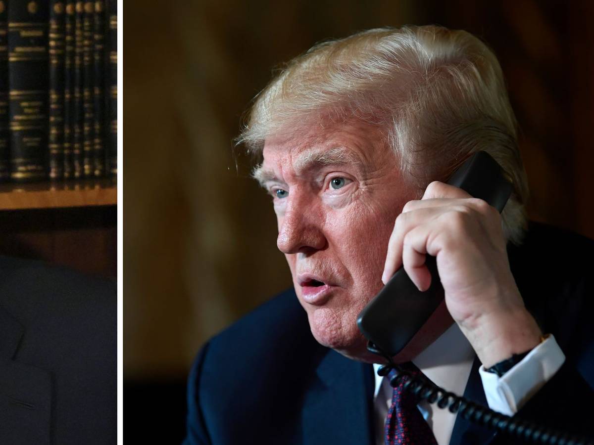Donald Trump und Wladimir Putin telefonieren.