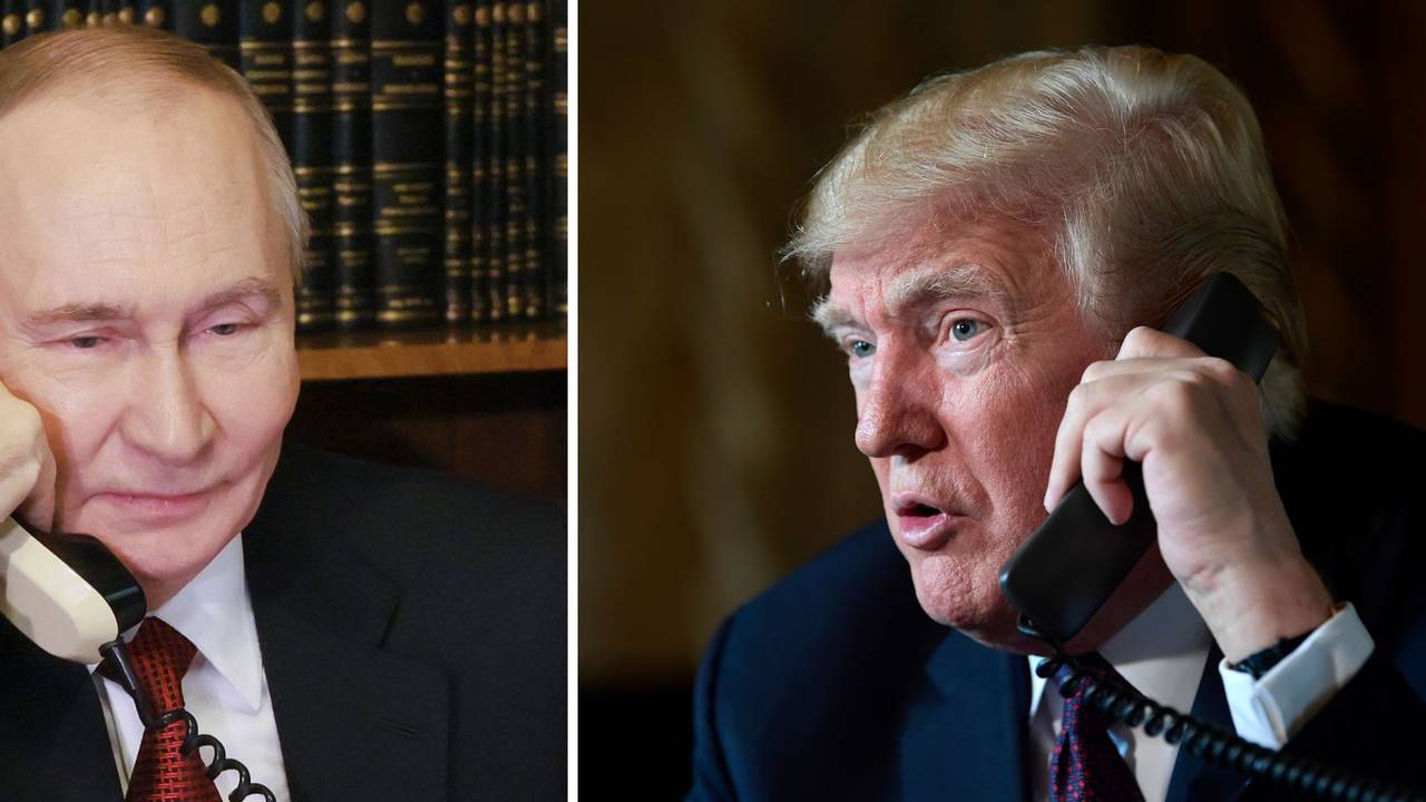 Donald Trump und Wladimir Putin telefonieren.