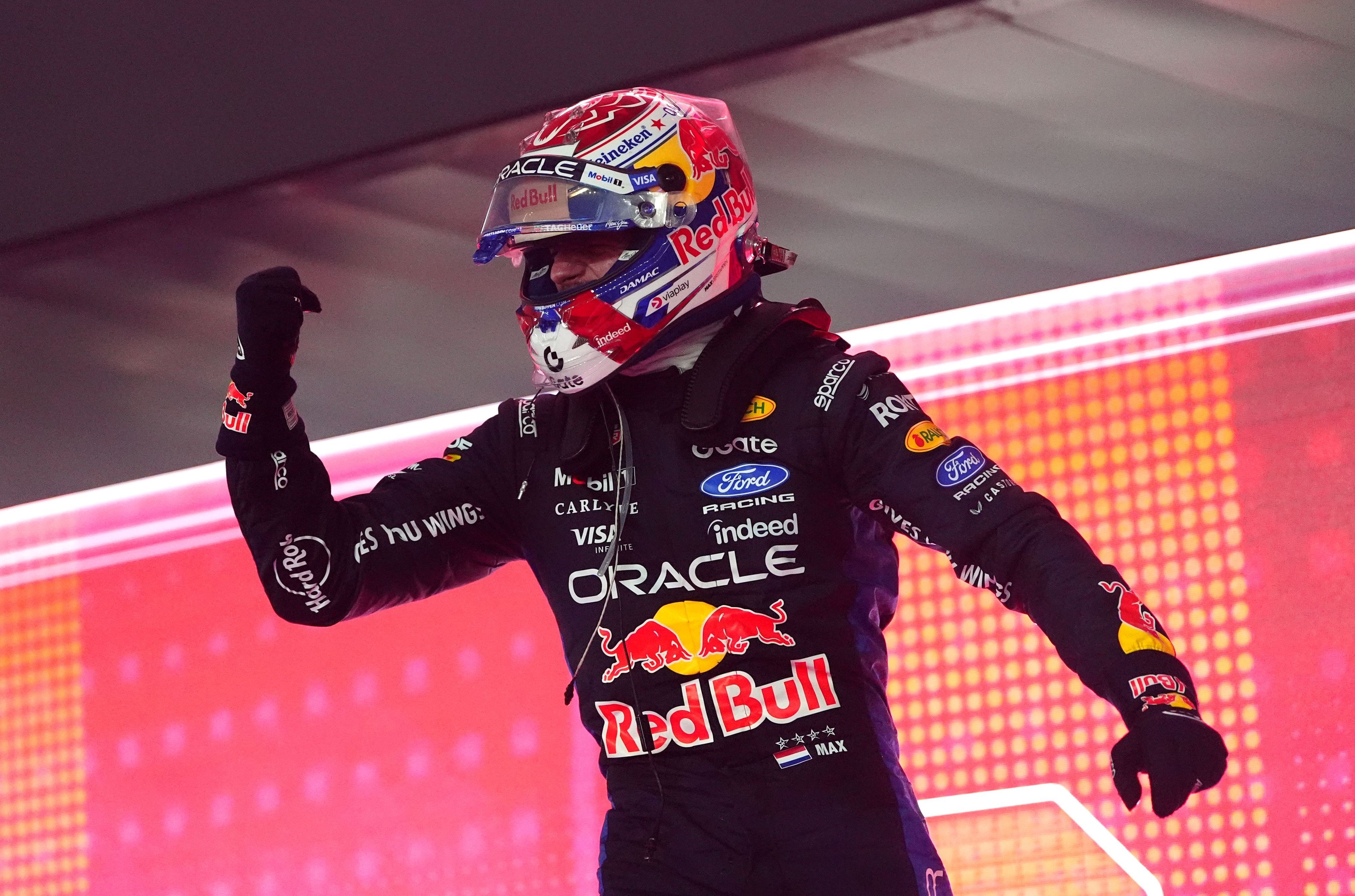 Max Verstappen beim Jubel.
