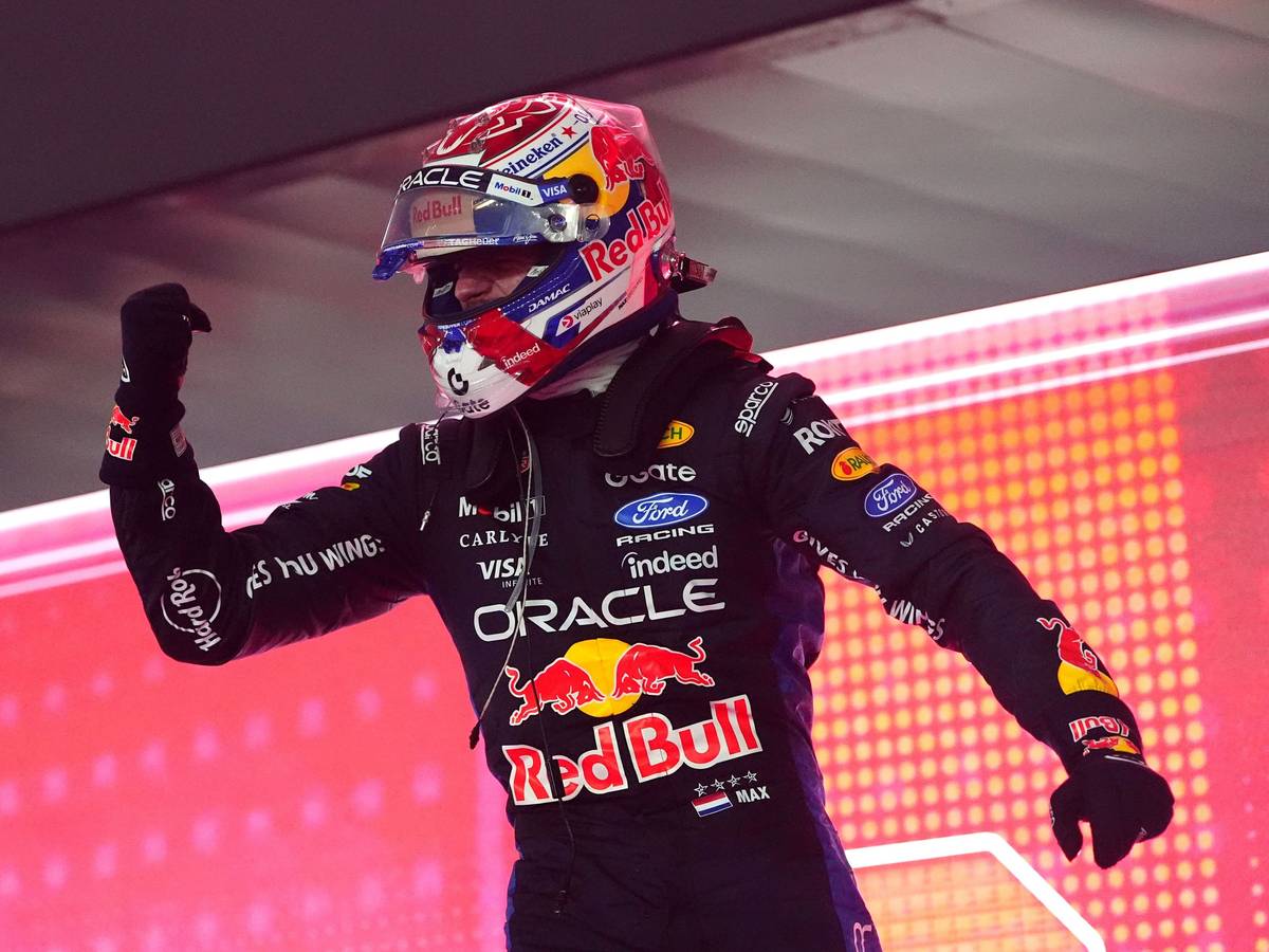 Max Verstappen beim Jubel.