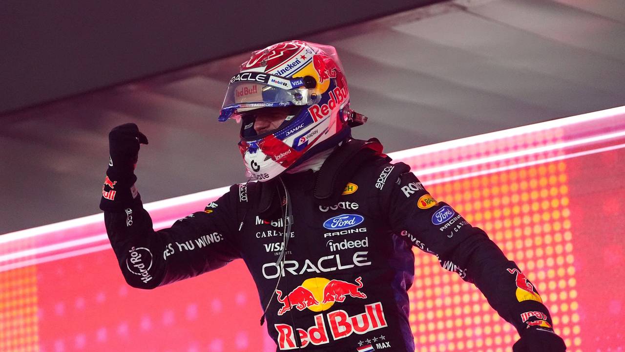Max Verstappen beim Jubel.