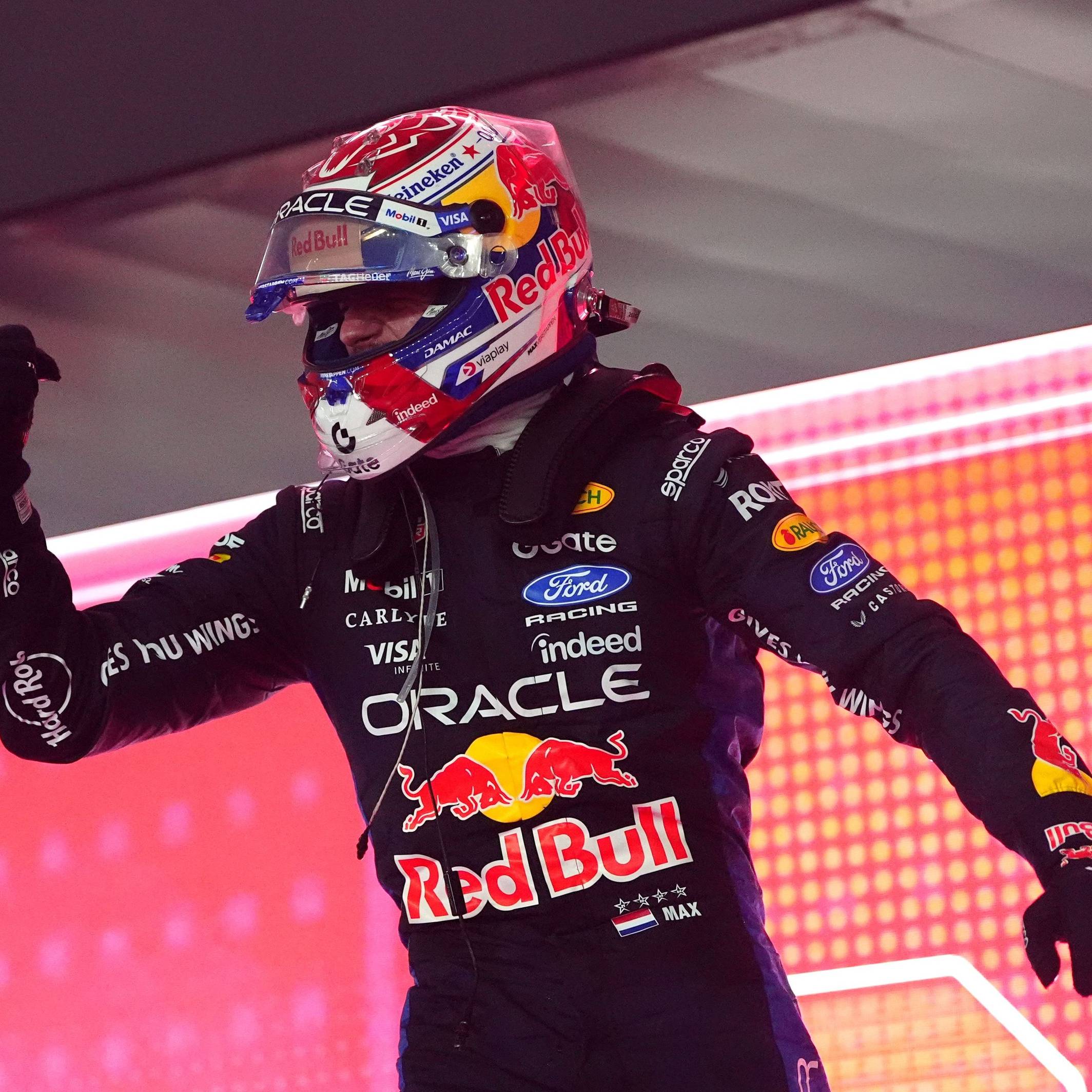 Max Verstappen beim Jubel.