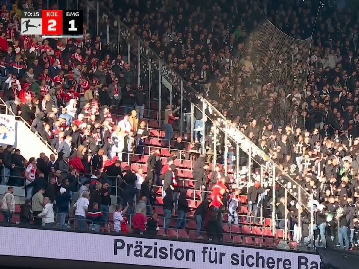Ausschreitungen im Rhein-Energie-Stadion