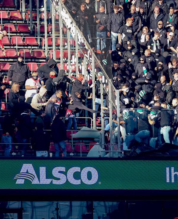 Fan-Schlägerei im Rhein-Energie-Stadion.