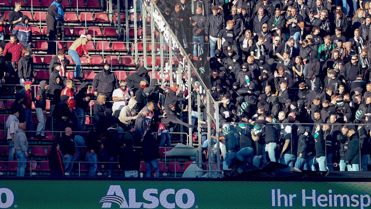 Fan-Schlägerei im Rhein-Energie-Stadion.