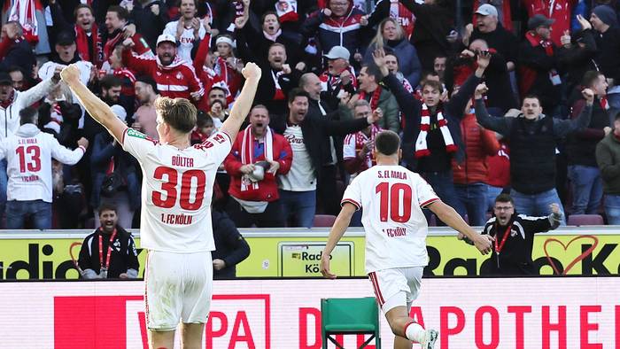 Said El Mala jubelt gegen Gladbach.