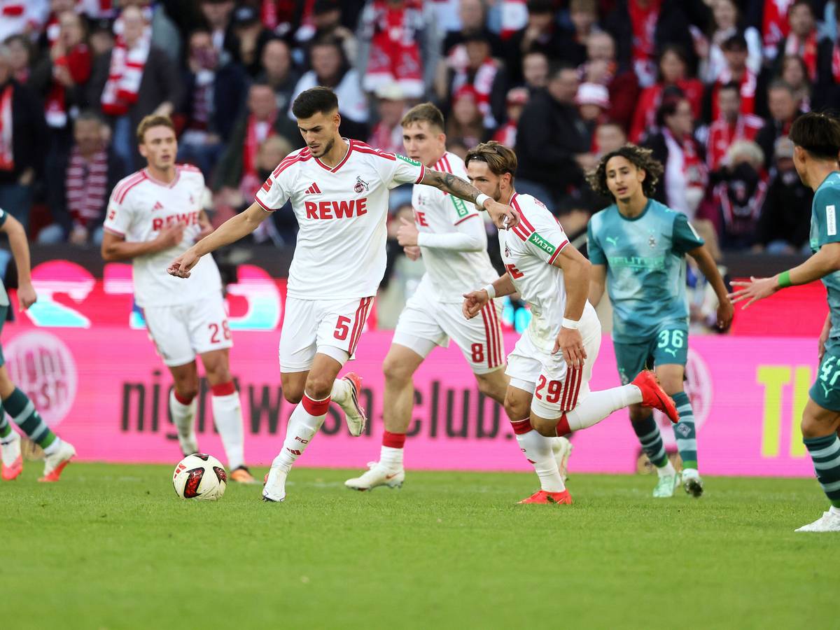 Tom Krauß für den 1. FC Köln am Ball