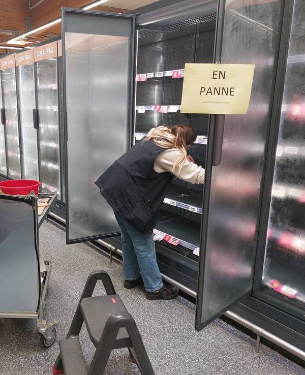 Cyber-Kriminelle haben in Frankreich Kühltheken lahmgelegt.