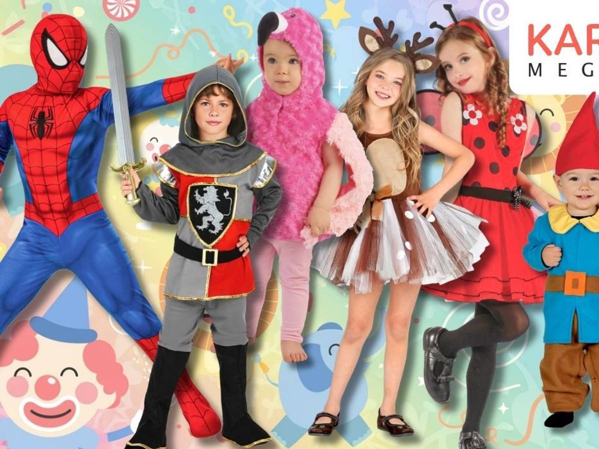 Kinder-Karnevalskostüme aus Märchen, Fantasy, Tierwelt und Film und Serie.