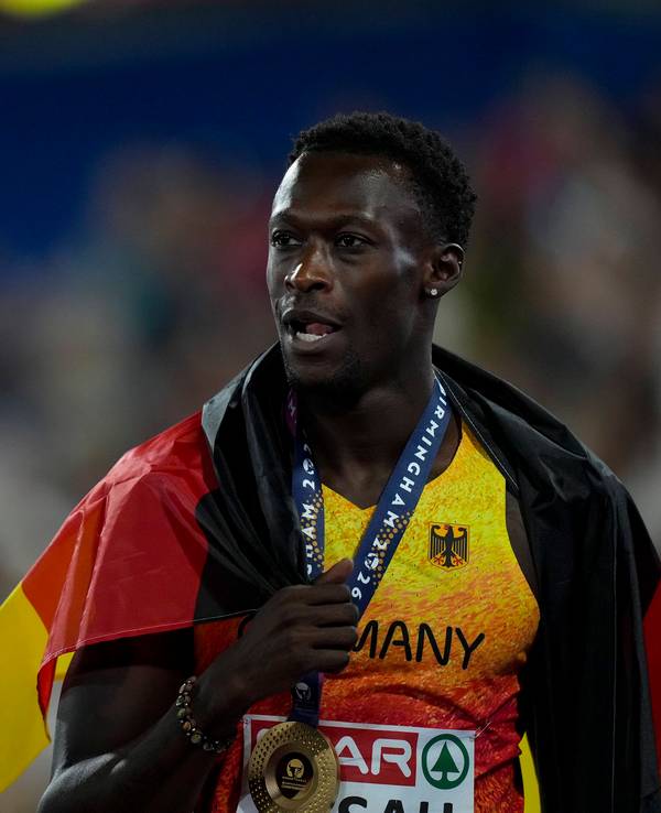 Owen Ansah bei der EM in Birmingham.