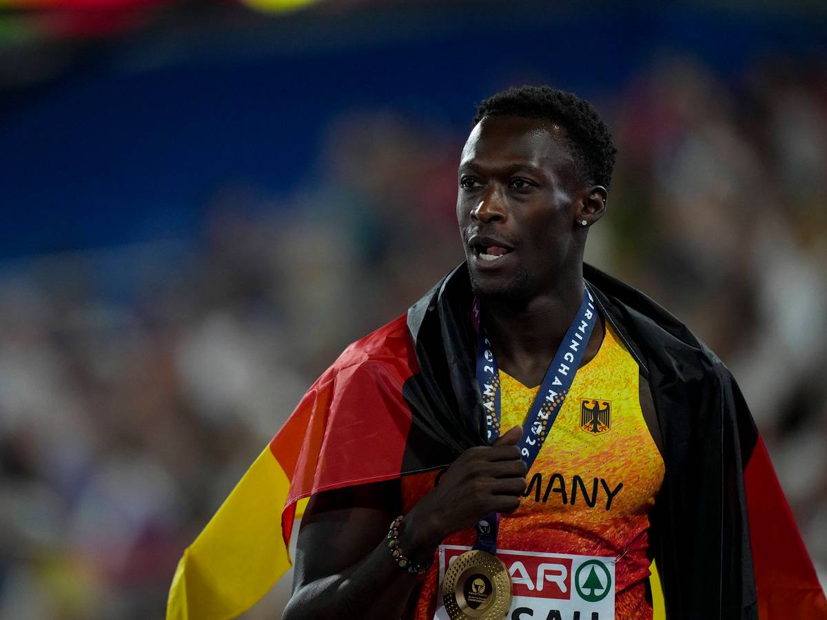 Owen Ansah bei der EM in Birmingham.
