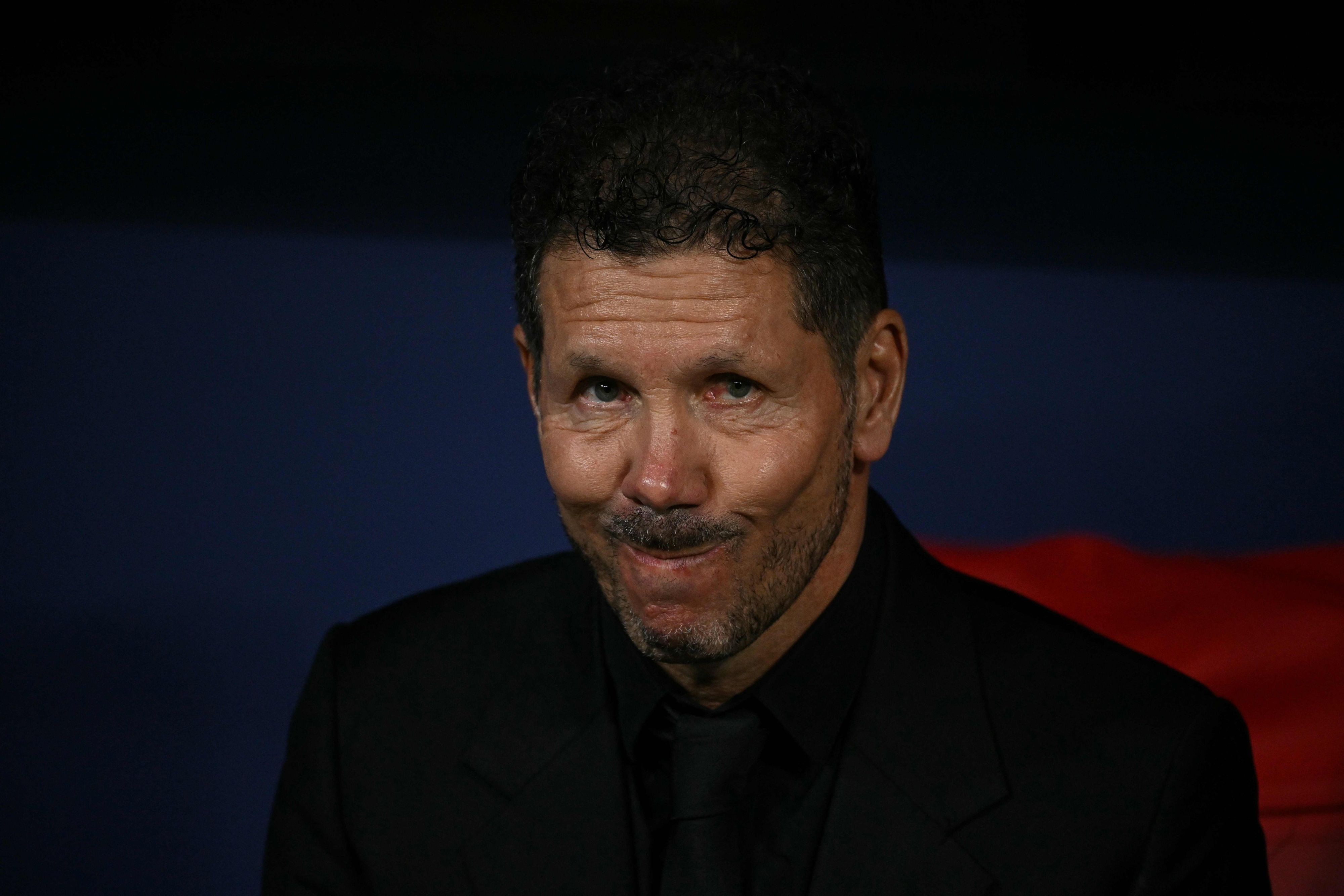Beim Spiel von Atlético Madrid kamen Diego Simeone die Tränen.