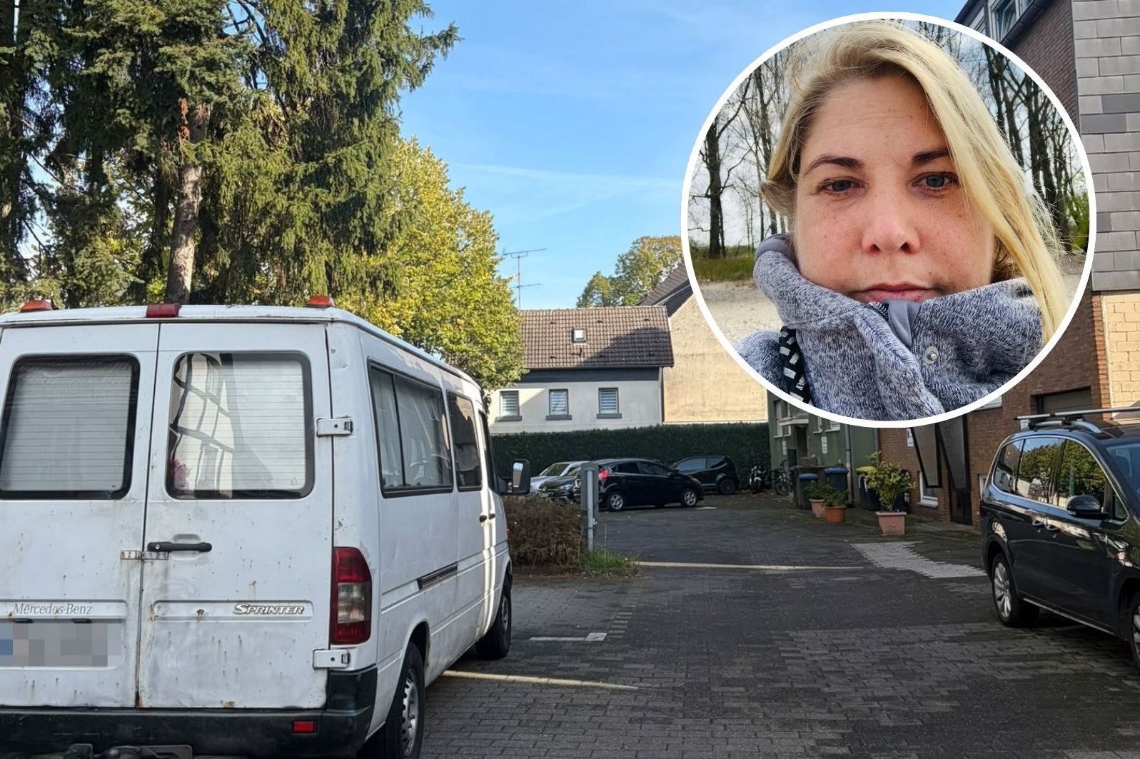 Mehrere Autos wurden in der Hofstraße in Köln-Stammheim bereits zerkratzt. Auch der Wagen von Miriam Höfer.