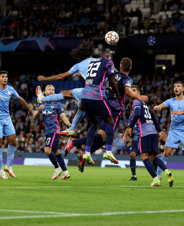 Das Champions League Spiel Manchester City gegen RB Leipzig