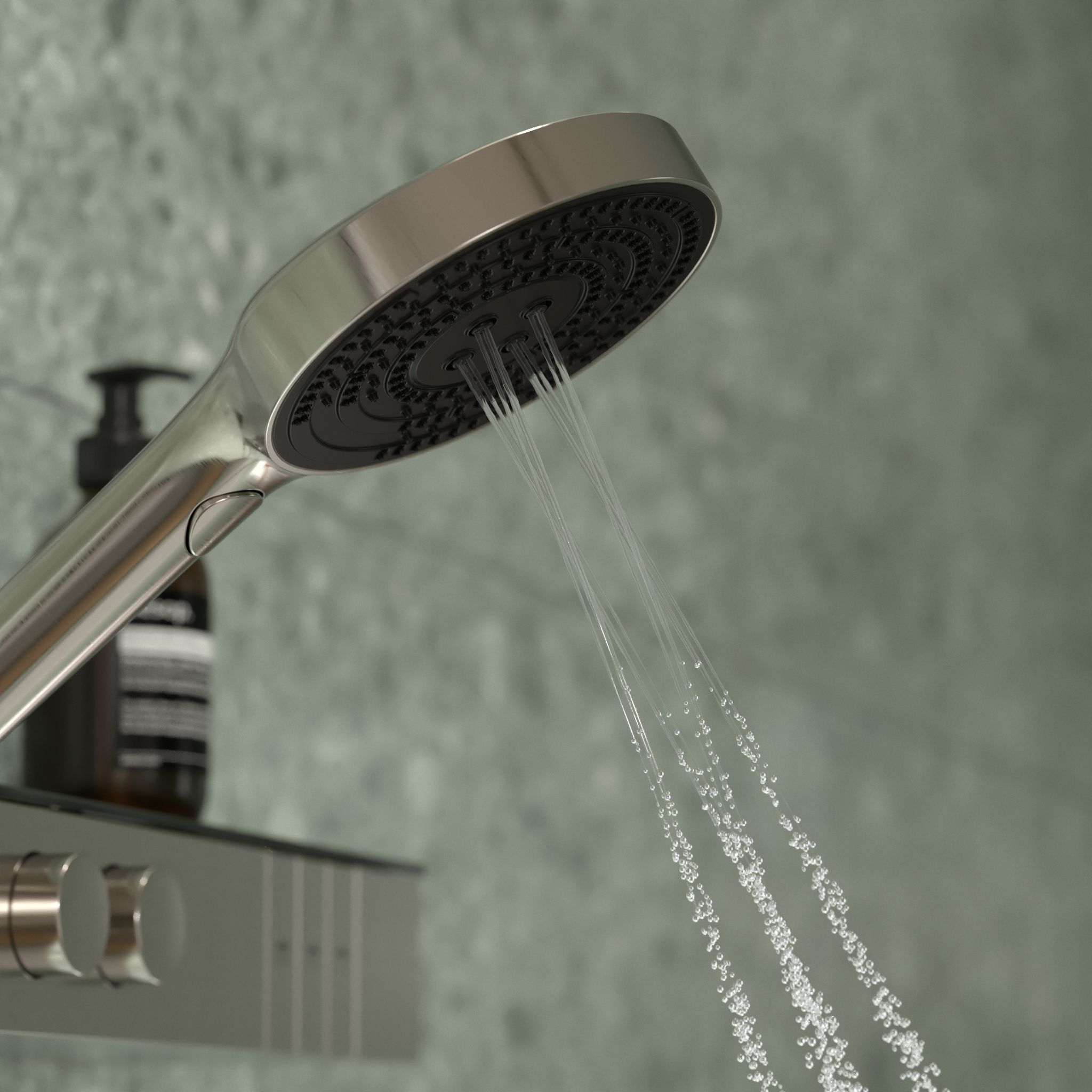 Ein Duschkopf mit anpassbarem Wasserstrahl von Ideal Standard