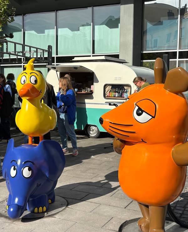 Die neuen Figuren der Maus, des Elefanten und der Ente.