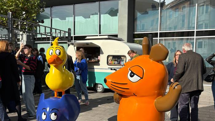 Die neuen Figuren der Maus, des Elefanten und der Ente.