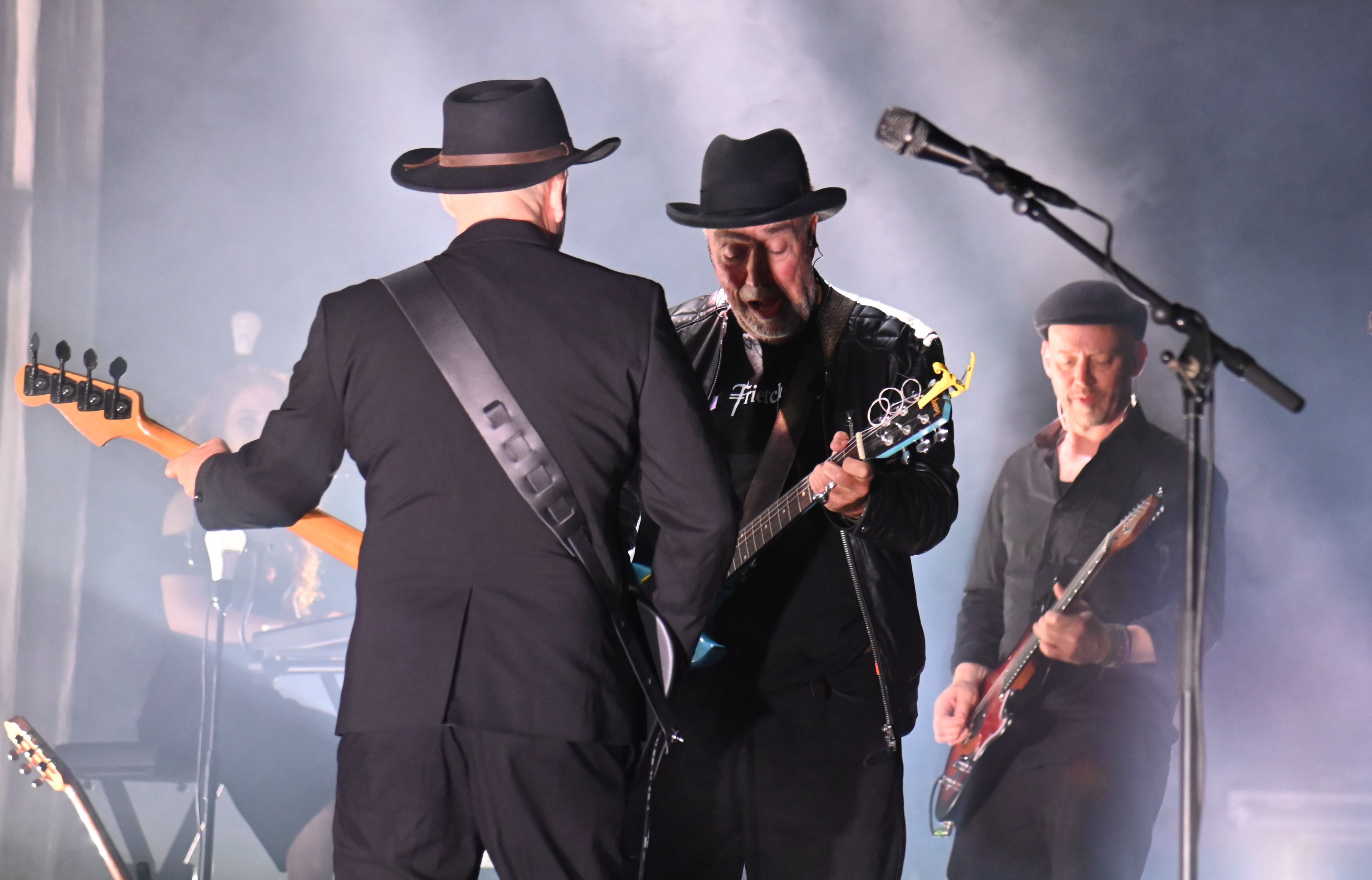 Die britische Rockgruppe Fischer-Z bei ihrem Konzert im Tanzbrunnen.