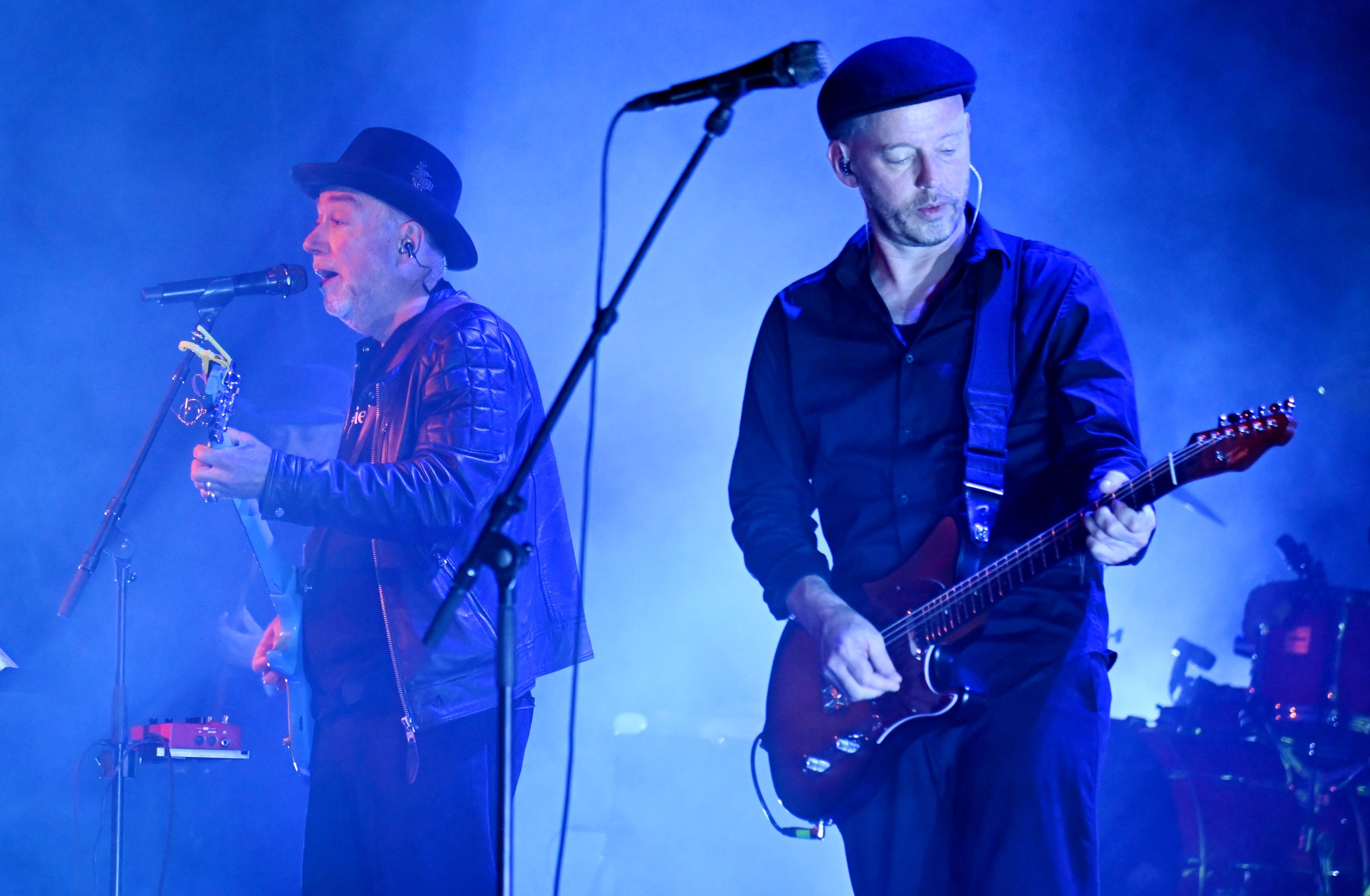 Die britische Rockgruppe Fischer-Z bei ihrem Konzert im Tanzbrunnen.