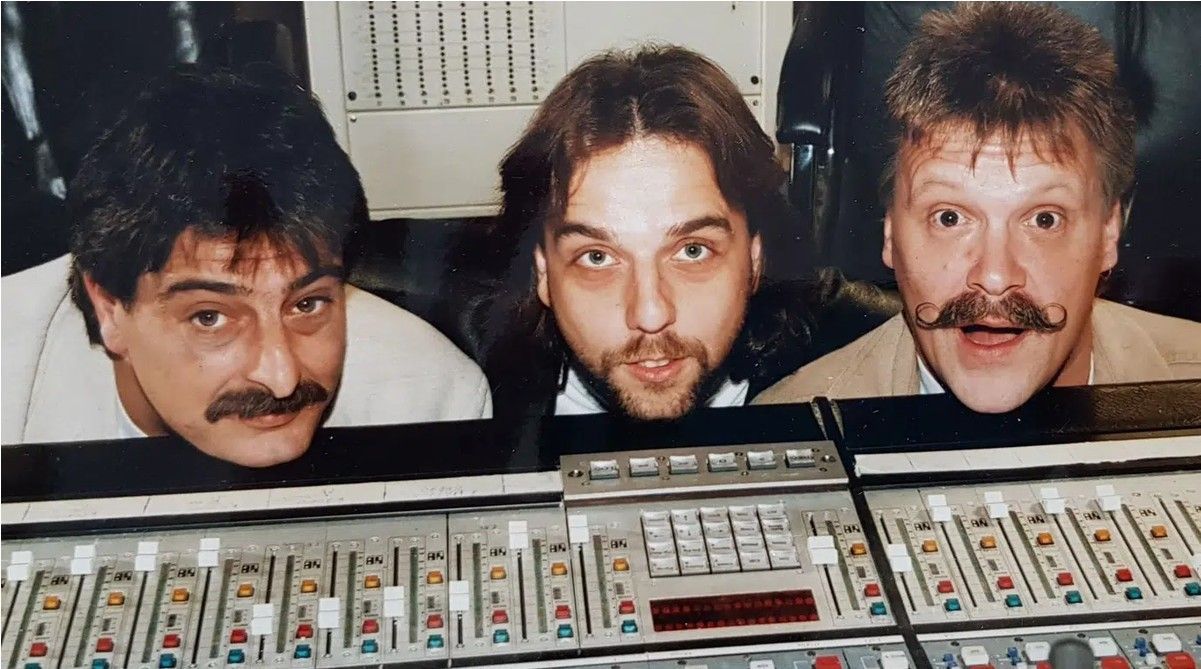 Karl-Heinz Brand, Kurt Feller und Norbert Campmann von den Räubern.