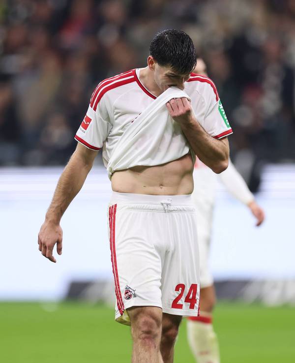 Luka Lochoshvili nach der Niederlage gegen Eintracht Frankfurt.