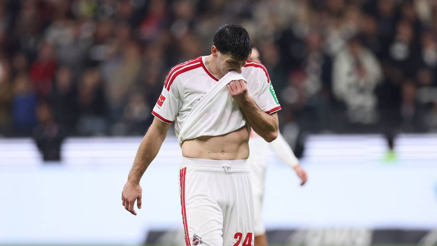 Luka Lochoshvili nach der Niederlage gegen Eintracht Frankfurt.