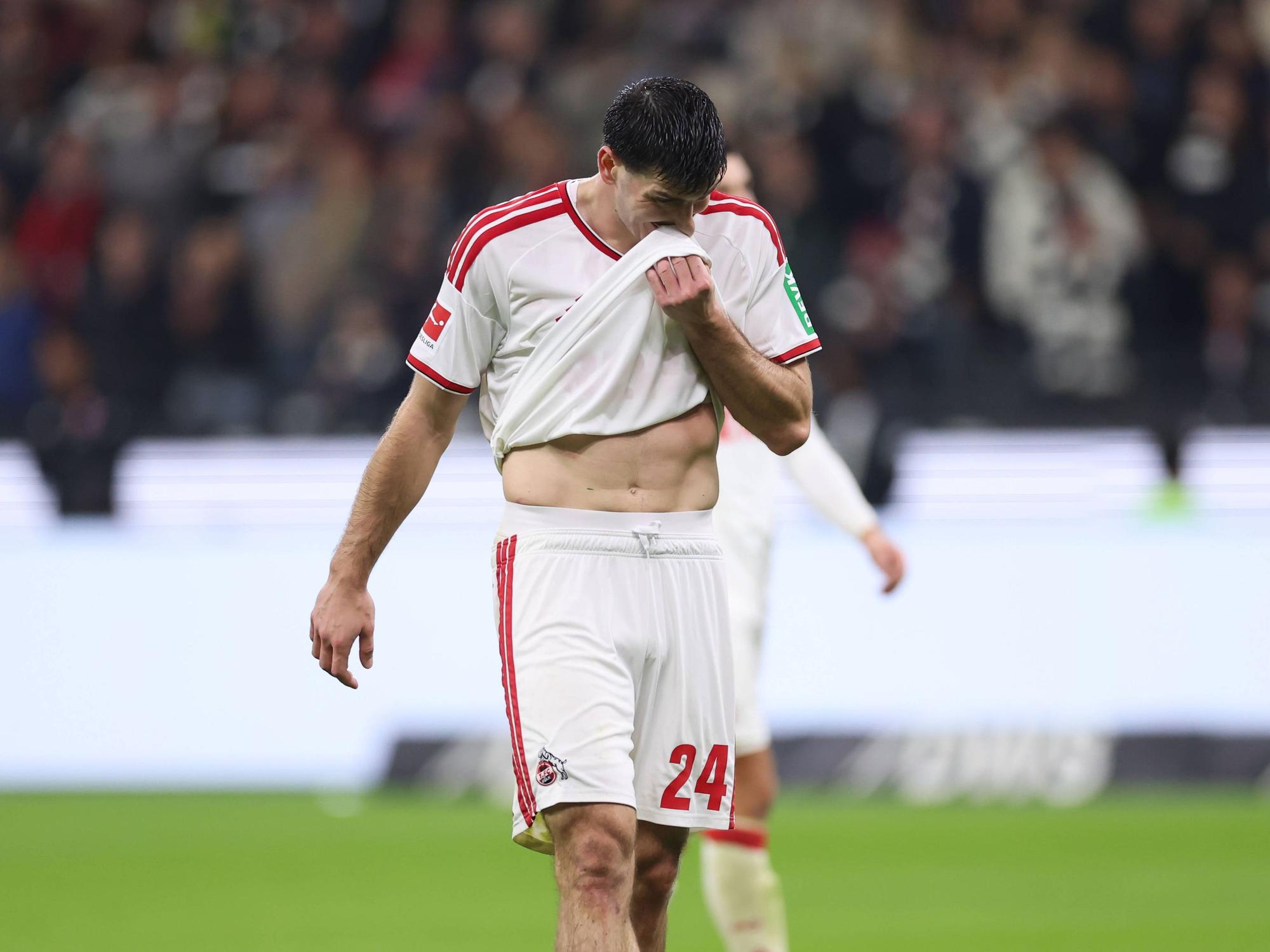 Luka Lochoshvili nach der Niederlage gegen Eintracht Frankfurt.