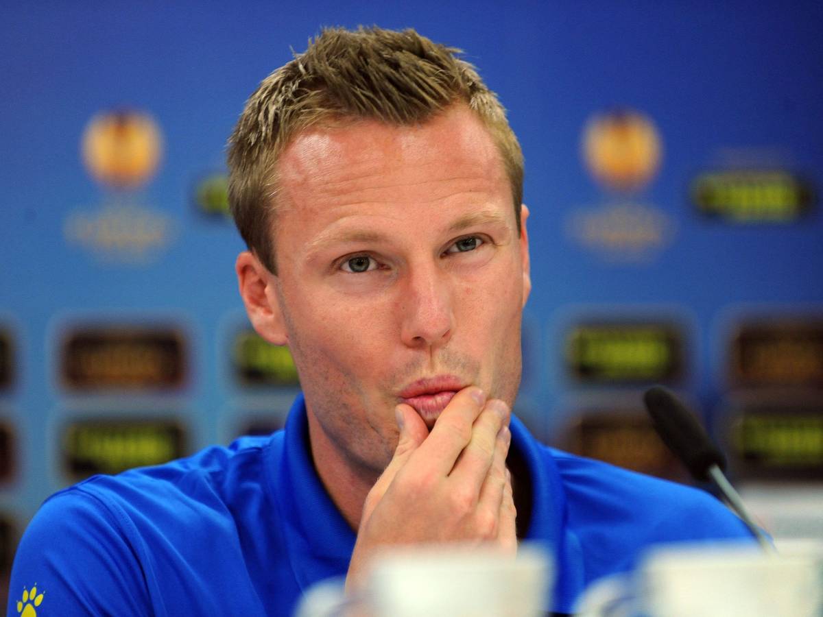 Christian Lell während der Pressekonferenz in Hannover. Der ehemalige Bundesligaprofi ist aktuell bei „Promi Big Brother“.