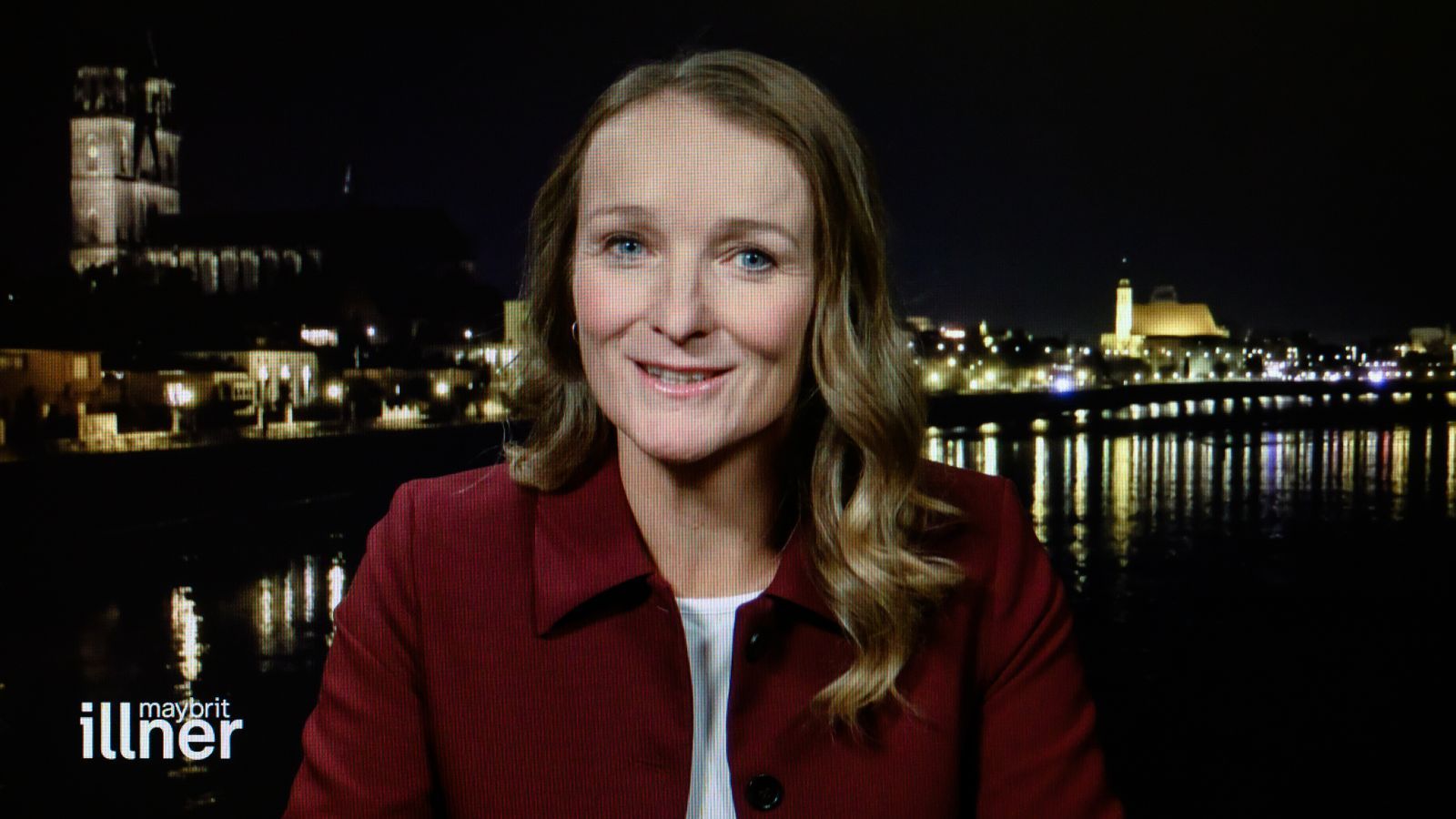 Claudia Wittig, stellvertretende Fraktionsvize des BSW in Sachsen-Anhalt, geriet in der Sendung mit Ralf Stegner aneinander. (Bild: ZDF/Svea Pietschmann )