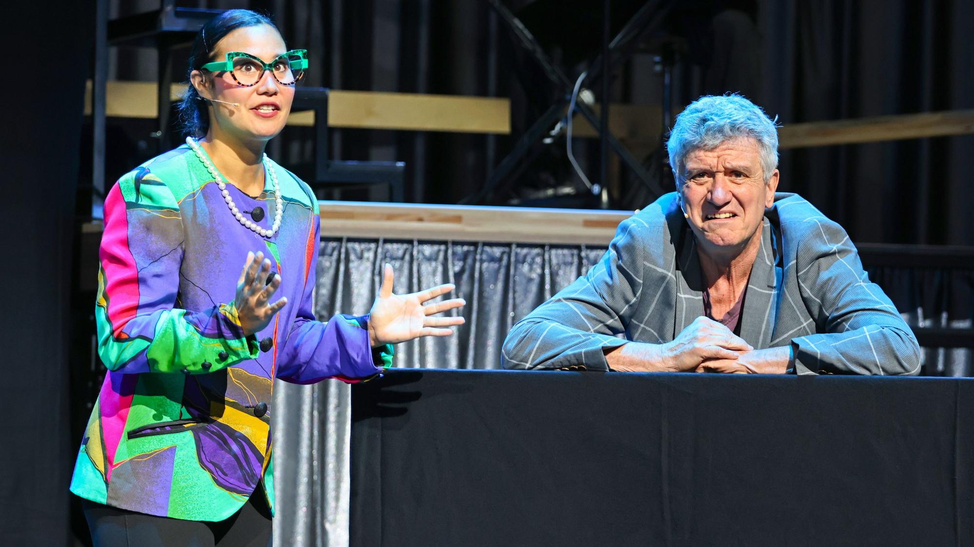 Szene aus dem Musical „Kick like a Woman“.