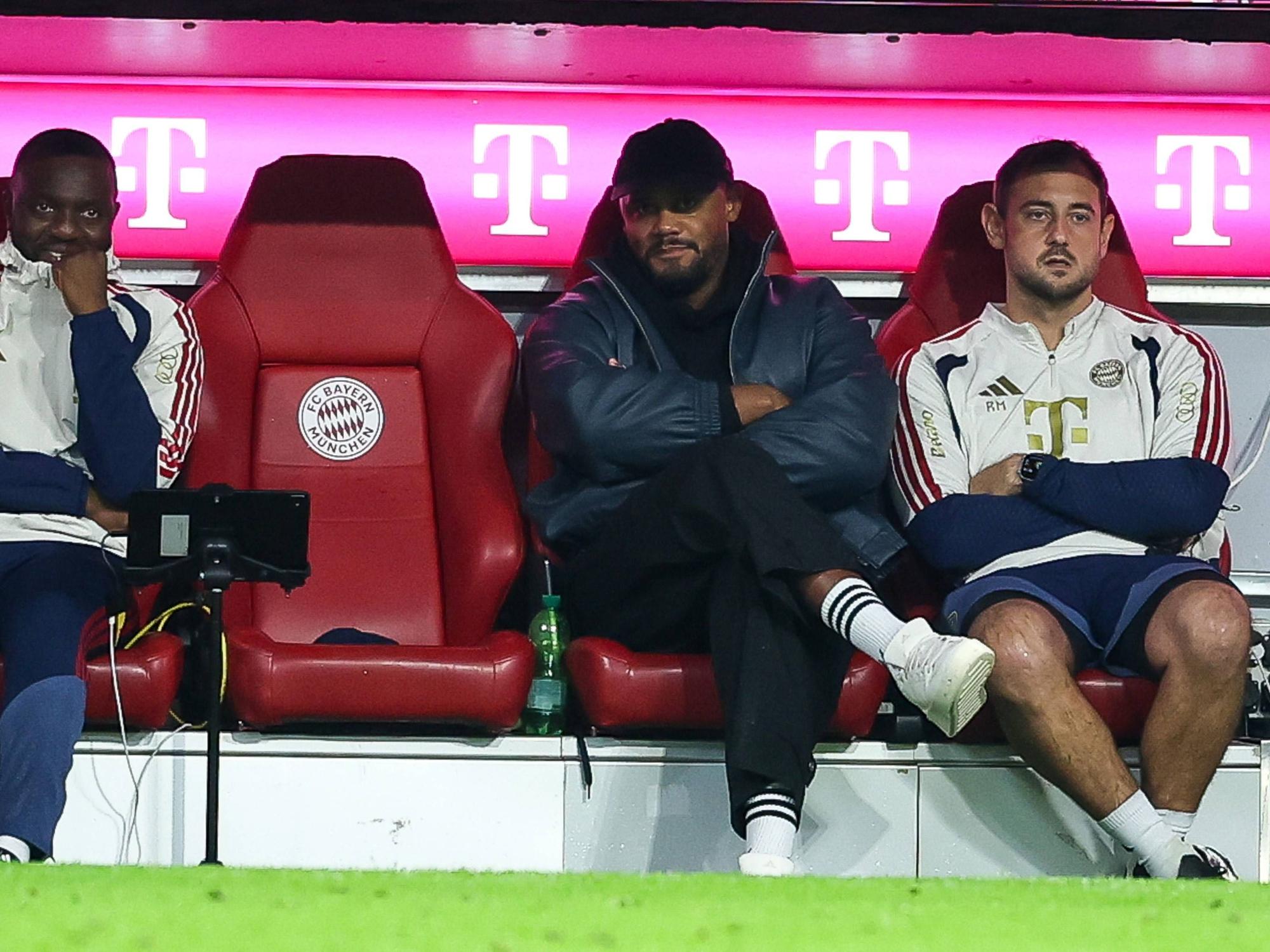 Verließ auch zum Jubeln gegen RB Leipzig nicht die Bayern-Bank: Trainer Vincent Kompany