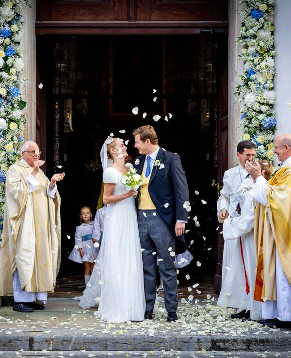 17-10-2026 Germany Wedding of Duchess Pauline of Wurttemberg and Count Constantin zu Konigsegg-Aulendorf in the former monastery church of St. Quirinus in Tegernsee. PUBLICATIONxINxGERxSUIxAUTxONLY Copyright: xPPEx