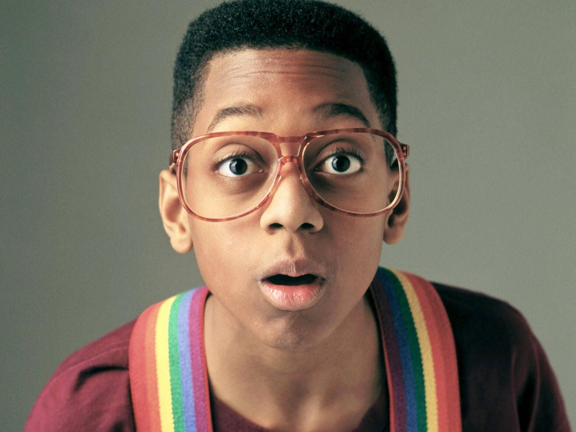Jaleel White als Steve Urkel in der Kult-Comedy „Alle unter einem Dach“.
