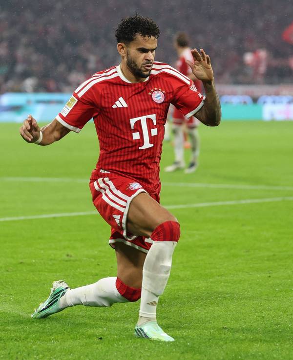 Bayerns Luis Diaz jubelt nach einem Treffer.